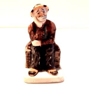 Vintage 1987 Emmett Kelly Dave Grossman Miniature Clown Ceramic Figurine